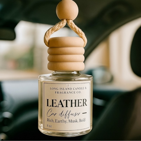 Leather Car Diffuser - 8ml | Rich, Earthy, Musk & Bold Scent | Fragrance - Picture 1 of 6